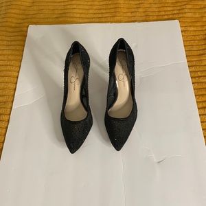 Jessica Simpson Black Bead High Hills Worn but great condition!